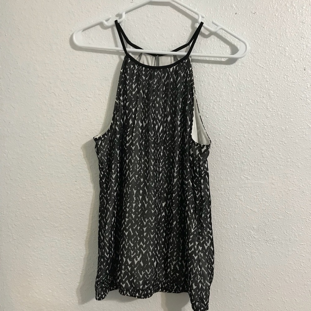 Express Blouse Black and white printed